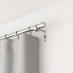 Mitchell Hardware Supply Cappa Curtain Rod in Brushed Black finish for modern window treatments
