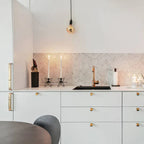 Curve Handle – Solid Brass & Stainless Steel Cabinet Pull
