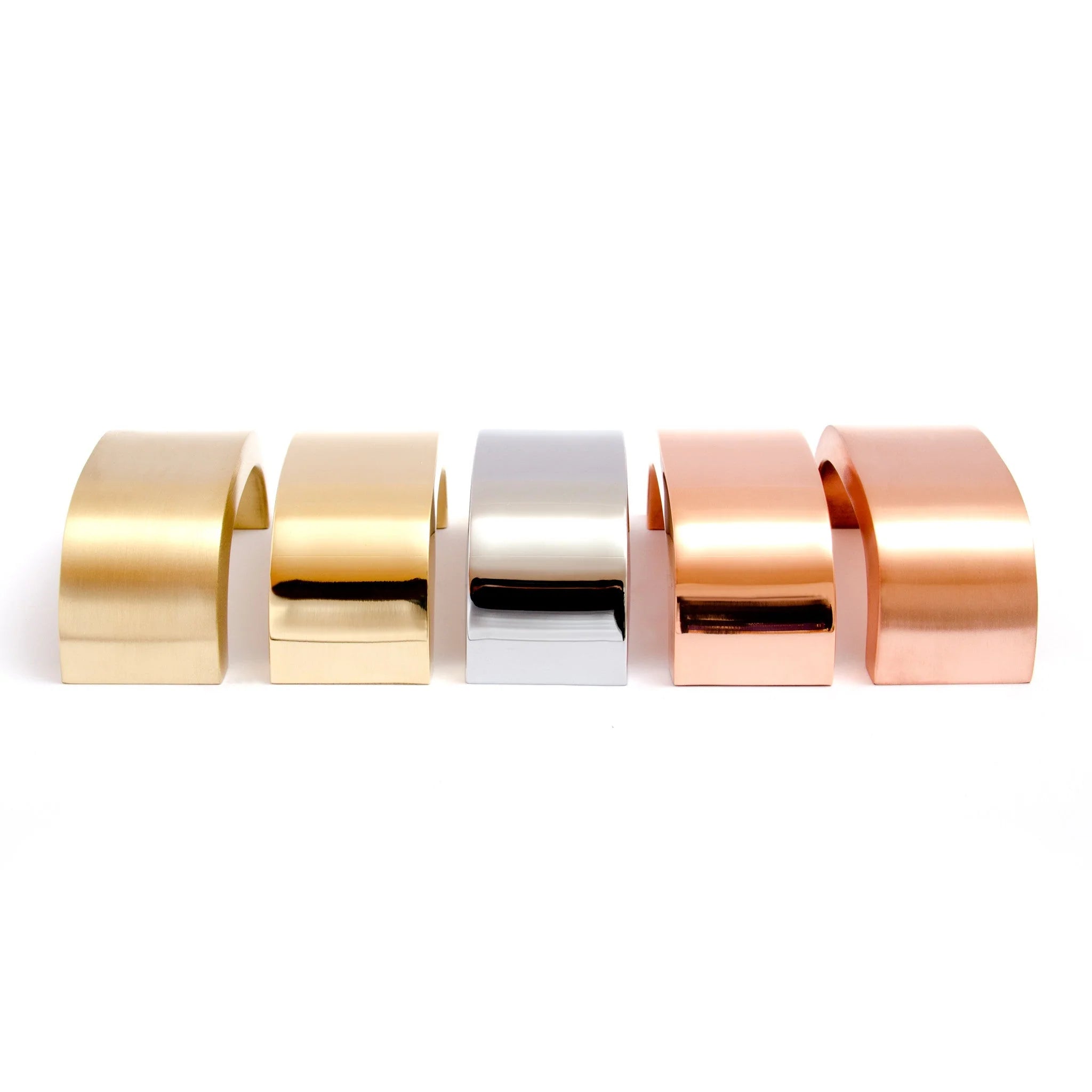 Curve Handle – Solid Brass & Stainless Steel Cabinet Pull