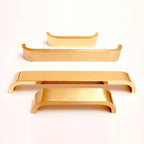 Curve Handle – Solid Brass & Stainless Steel Cabinet Pull