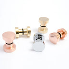 Mitchell Hardware Supply Dot Shower Door Knob in polished brass for glass shower doors