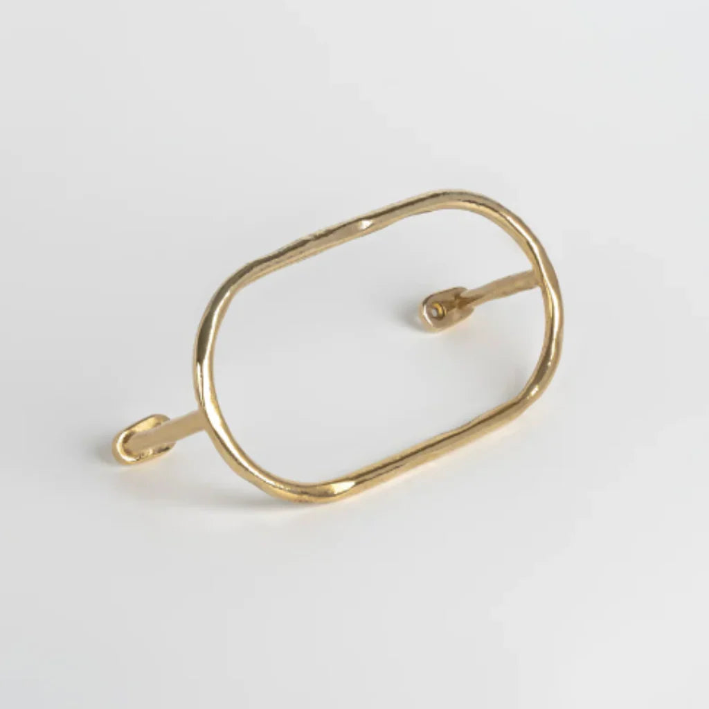 Mitchell Hardware Supply Forme No. 11 Oval Towel Bar solid brass hand towel holder