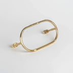 Mitchell Hardware Supply Forme No. 11 Oval Towel Bar solid brass hand towel holder