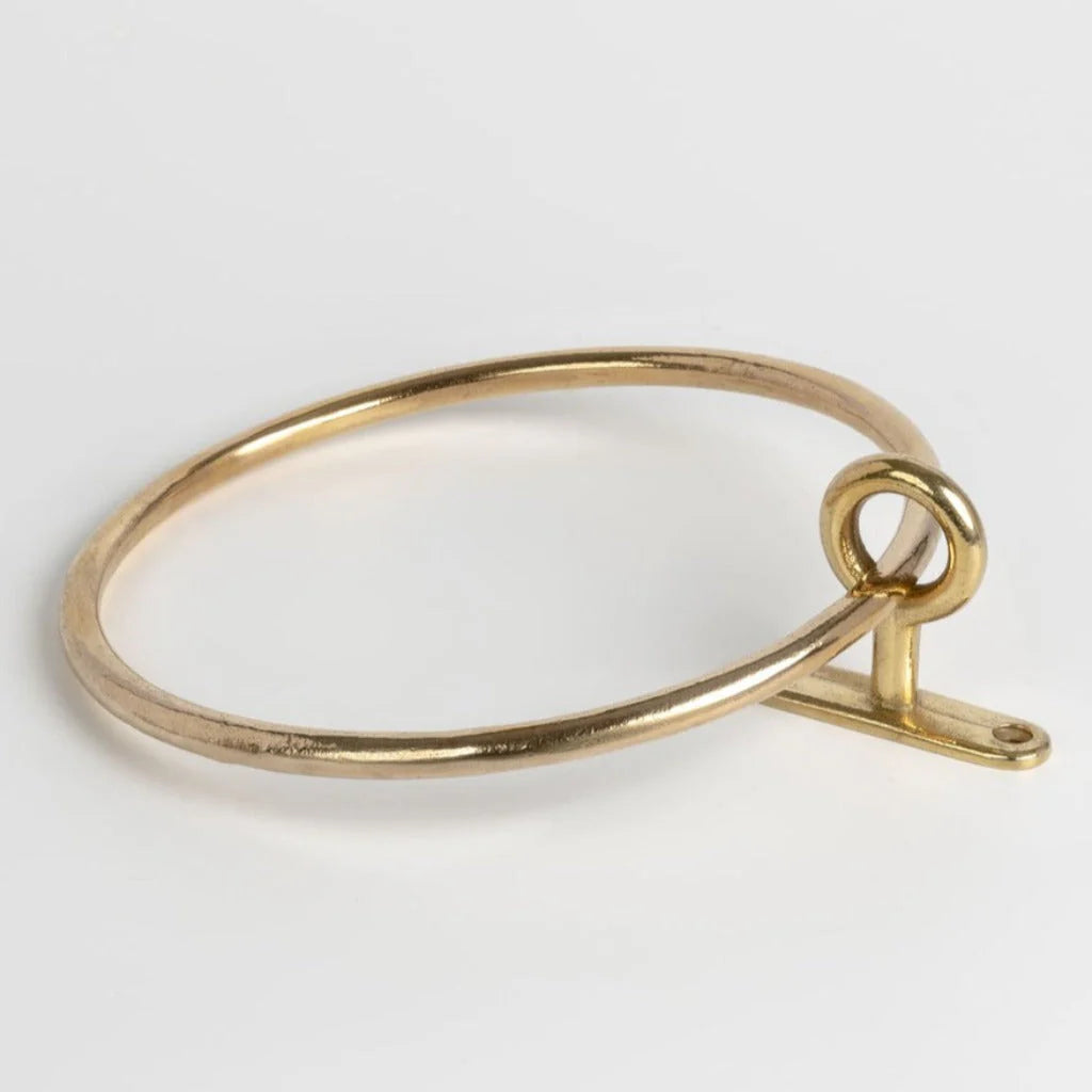 Mitchell Hardware Supply Forme No. 13 hand-cast solid brass towel ring