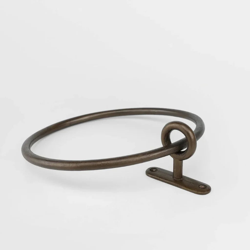 Towel Ring – Hand-Cast Solid Brass