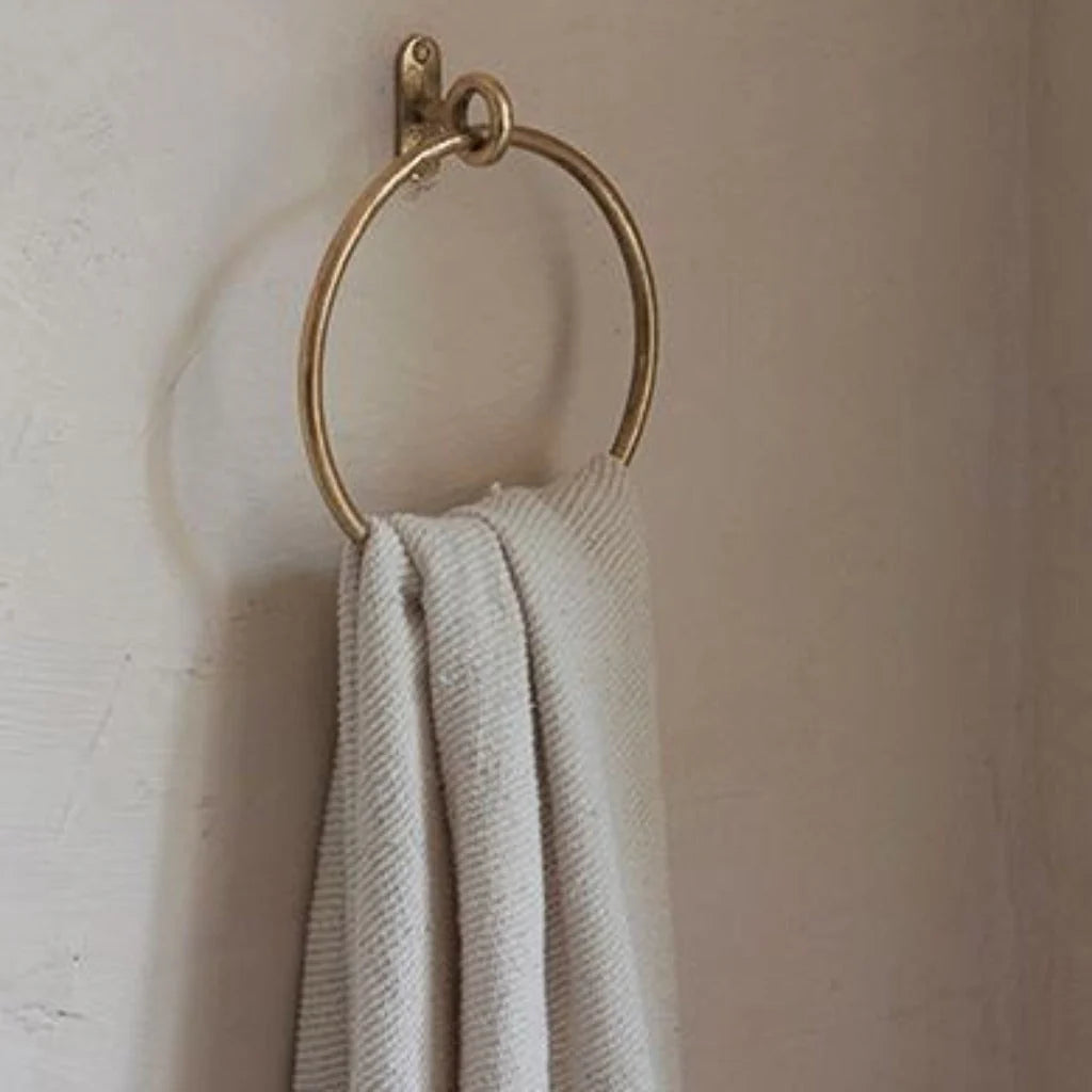 Towel Ring – Hand-Cast Solid Brass