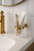 Toothbrush Holder - Wall-Mounted Stainless Steel