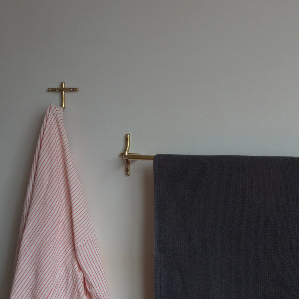 Wall Hook - Unlacquered Satin Brass