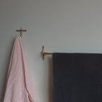 Wall Hook - Unlacquered Satin Brass