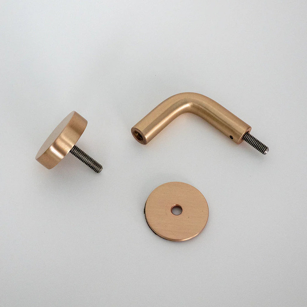 Handrail Bracket Wall Mount - Brass & Stainless Steel Options