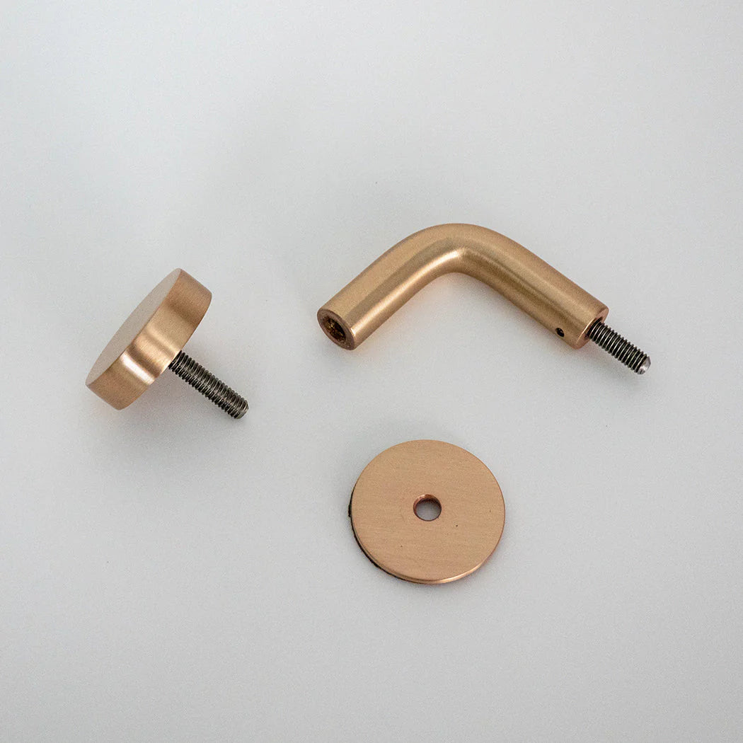 Handrail Bracket Wall Mount - Brass & Stainless Steel Options