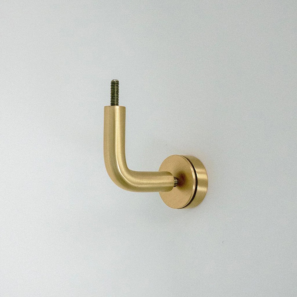 Handrail Bracket Wall Mount - Brass & Stainless Steel Options