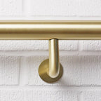 Handrail Bracket Wall Mount - Brass & Stainless Steel Options