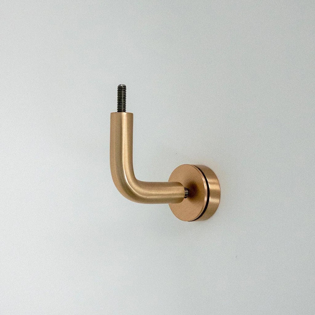 Handrail Bracket Wall Mount - Brass & Stainless Steel Options