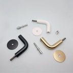 Handrail Bracket Wall Mount - Brass & Stainless Steel Options