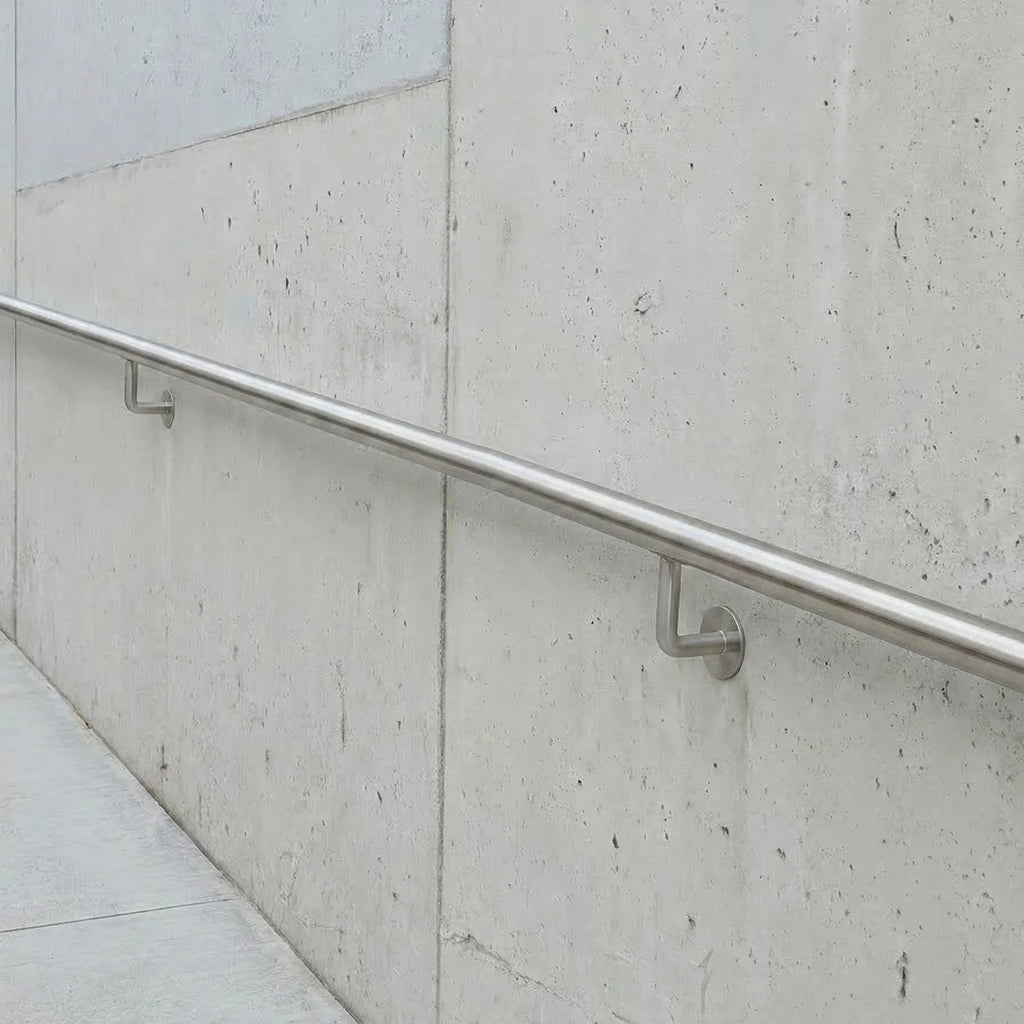 Handrail Bracket Wall Mount - Brass & Stainless Steel Options